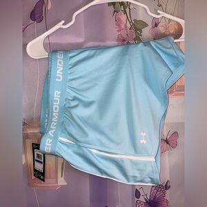 Under Armour Light Blue Women's Athletic Shorts